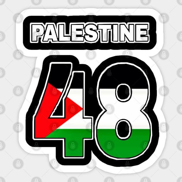 Palestine 48 - Front Sticker by SubversiveWare